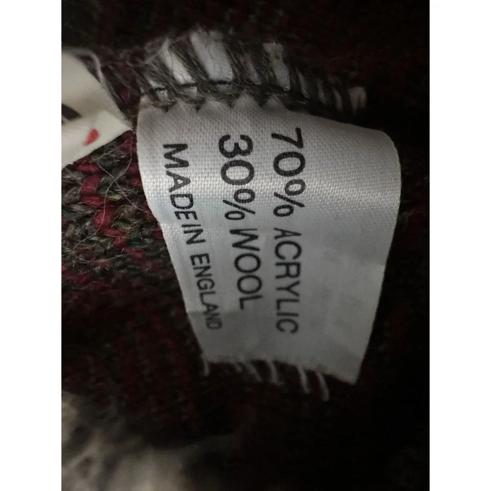 Vintage Woodman's‎ Men's Medium Sweater Wool Blend Crew Y2K Nordic Outdoor